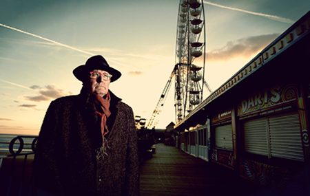 Geoffrey Wansell on the Pier at Blackpool